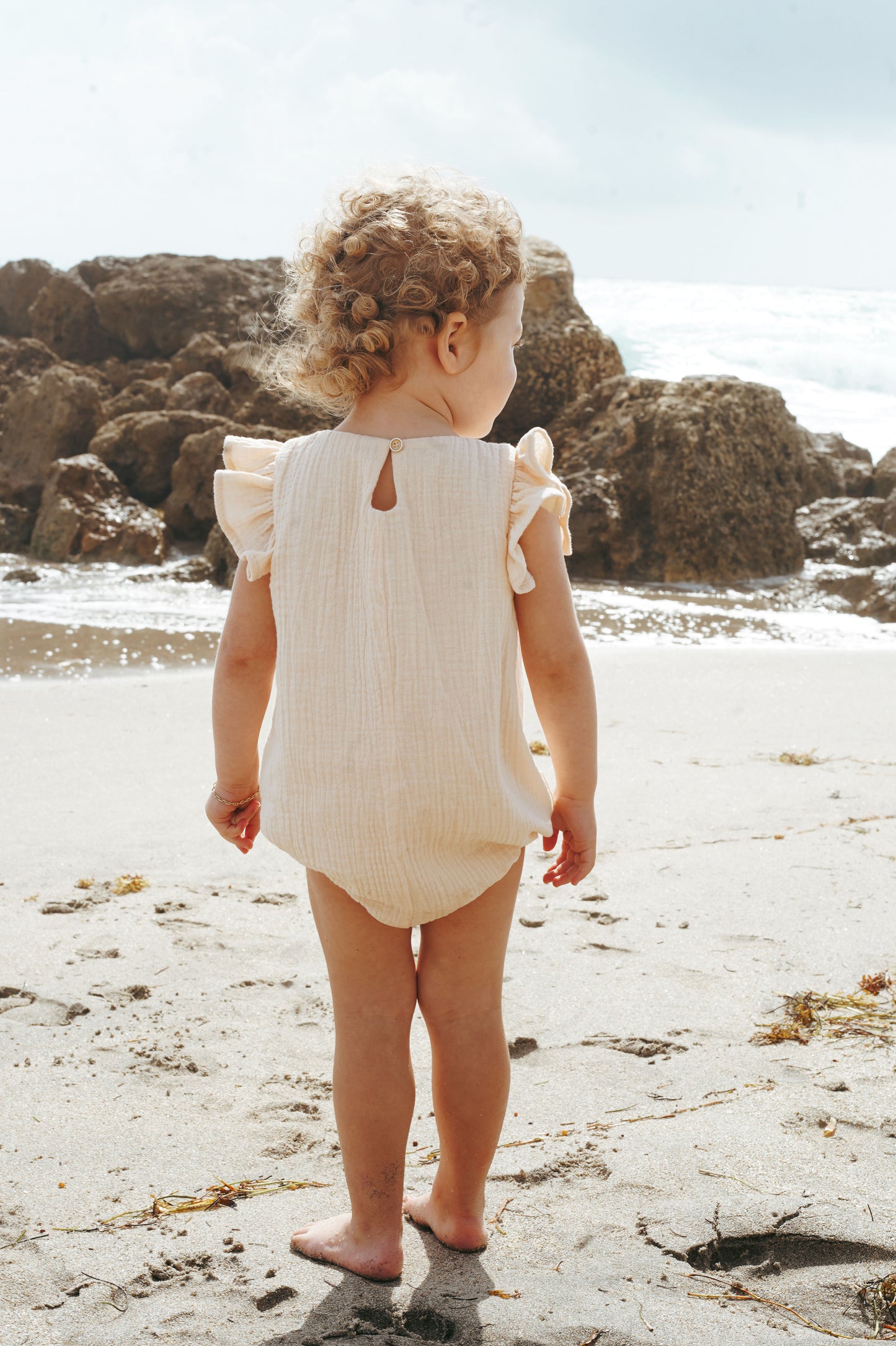 Muslin cotton girls romper