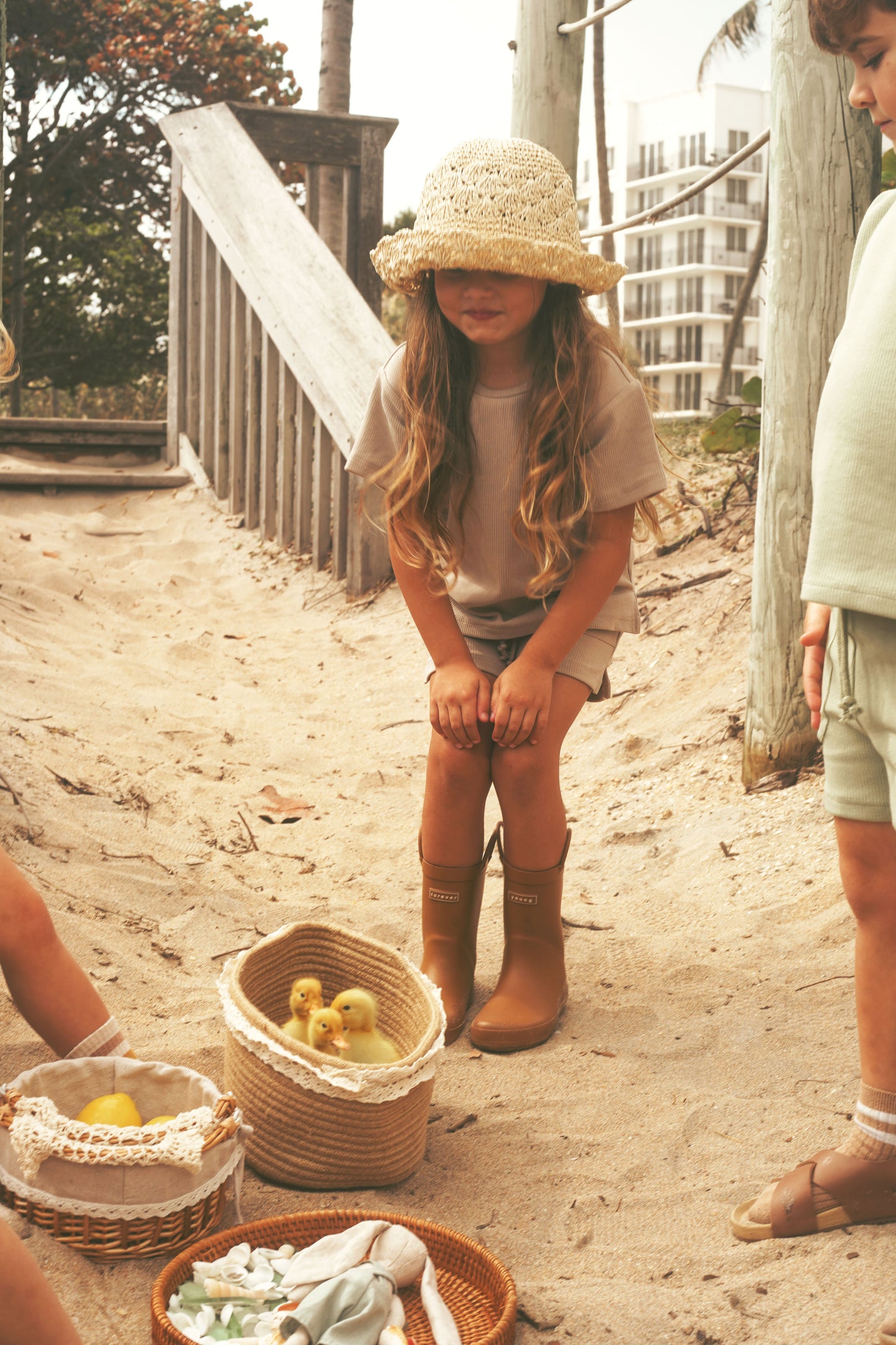 Unisex Ribbed set (sand)