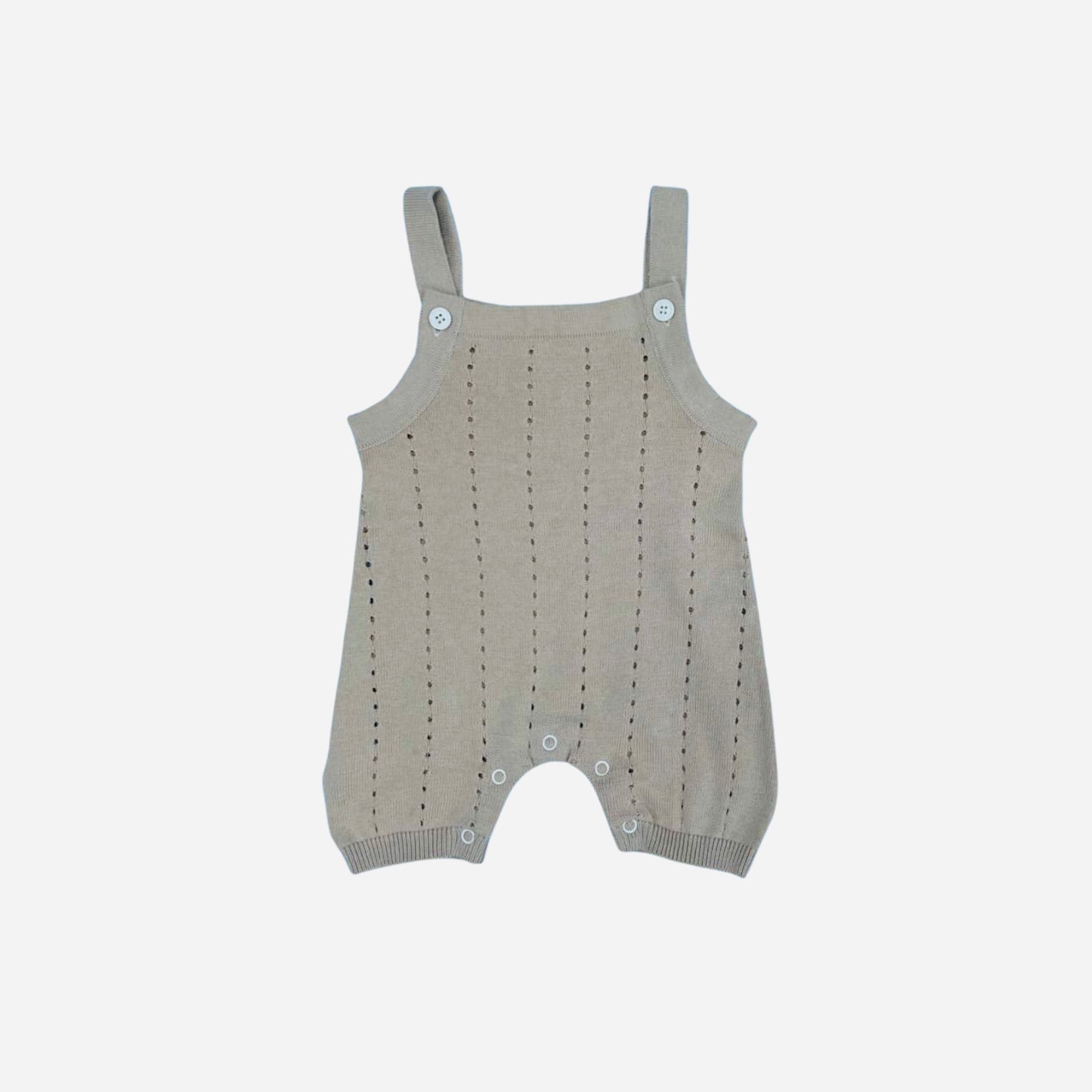 Breathable knit boys romper