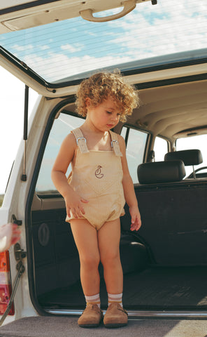 Pinstripe Girls Romper