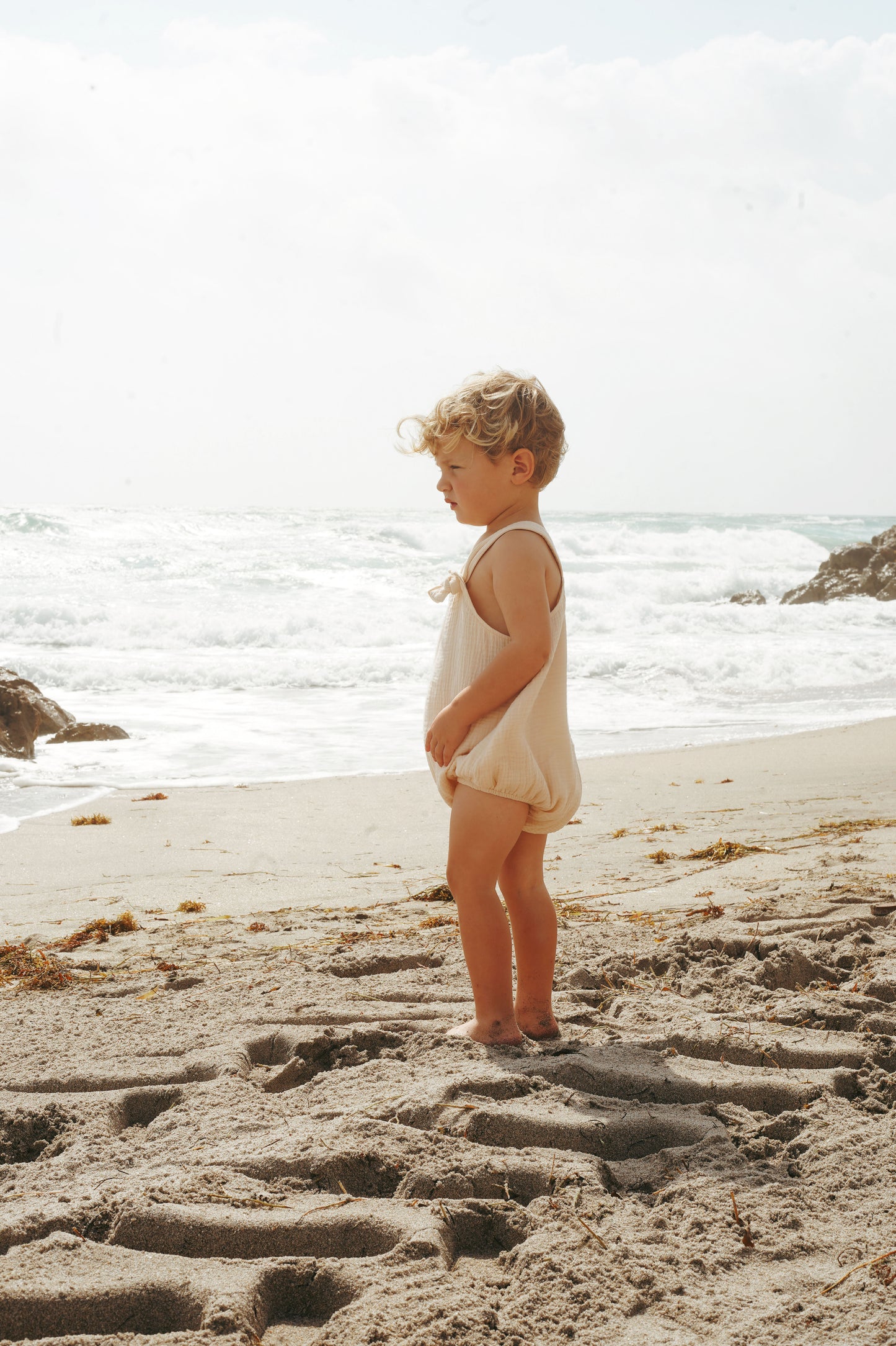 Muslin cotton boys romper