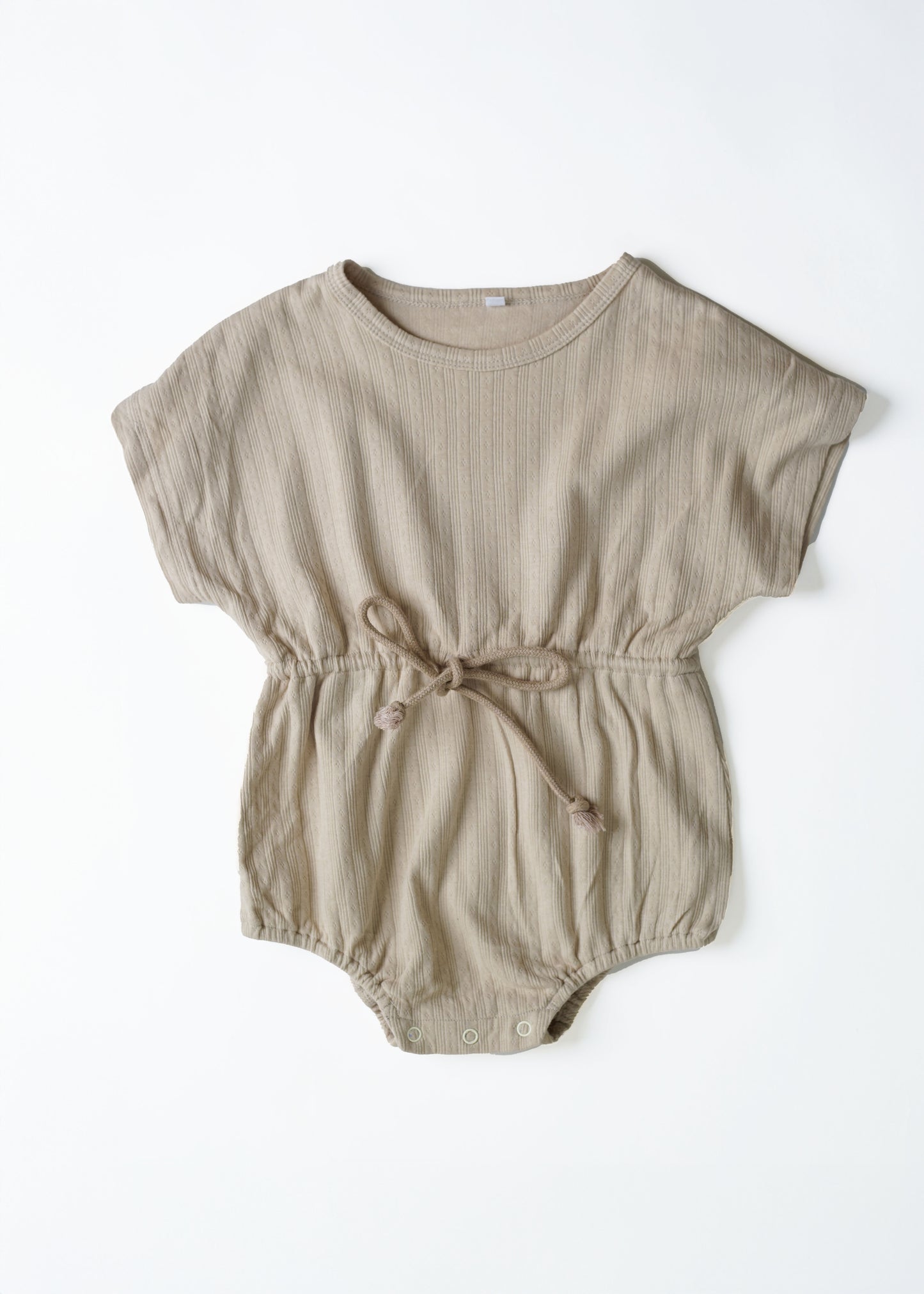 Pointelle romper (sand)