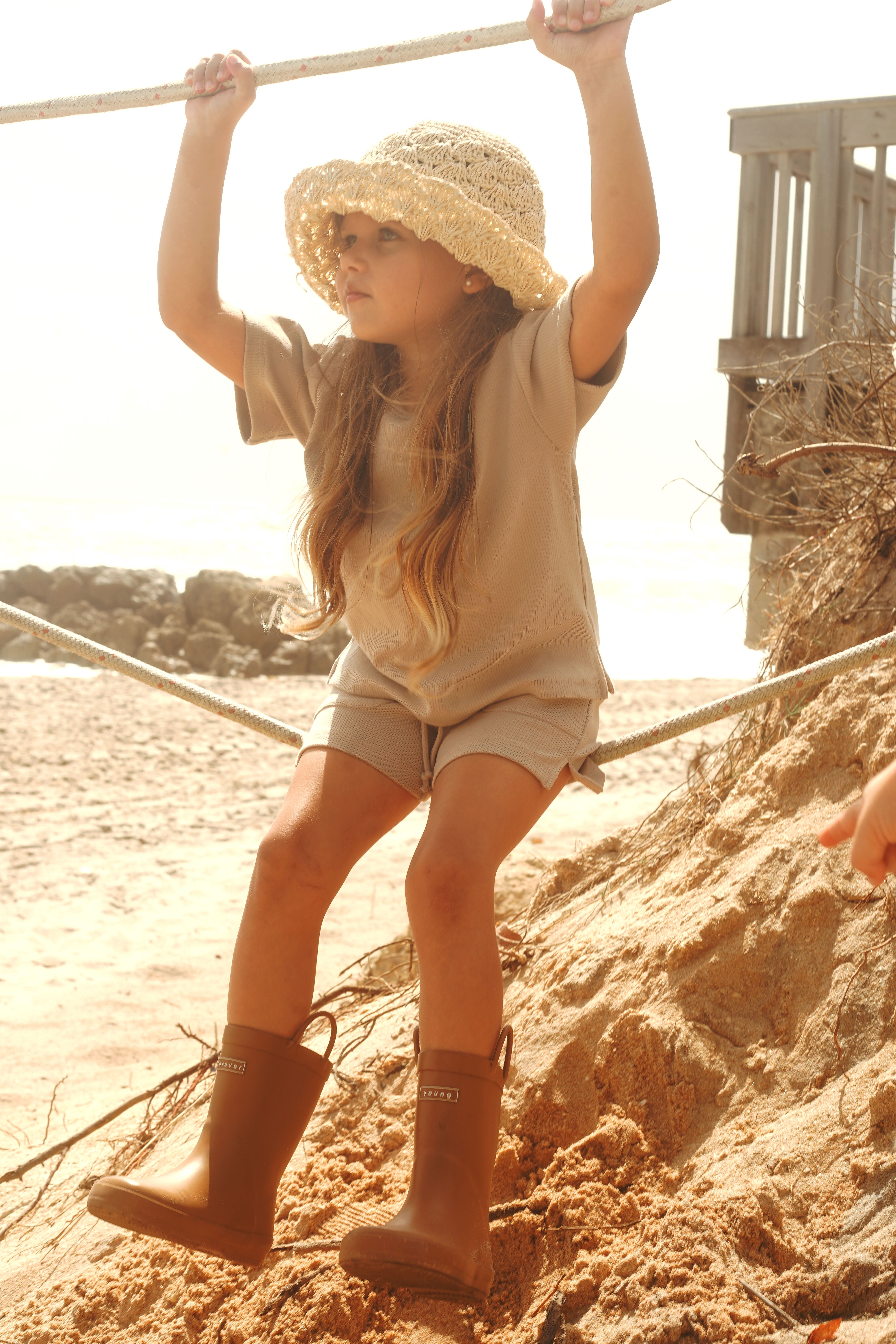 Unisex Ribbed set (sand)